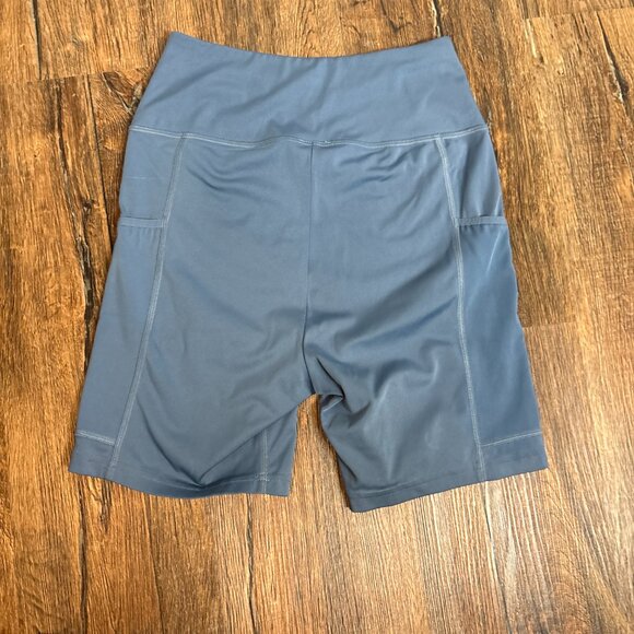 Gymshark blue side pocket biker shorts - Picture 3 of 3